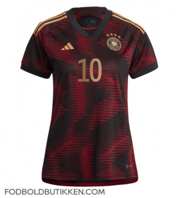 Tyskland Serge Gnabry #10 Udebanetrøje Dame VM 2022 Kortærmet